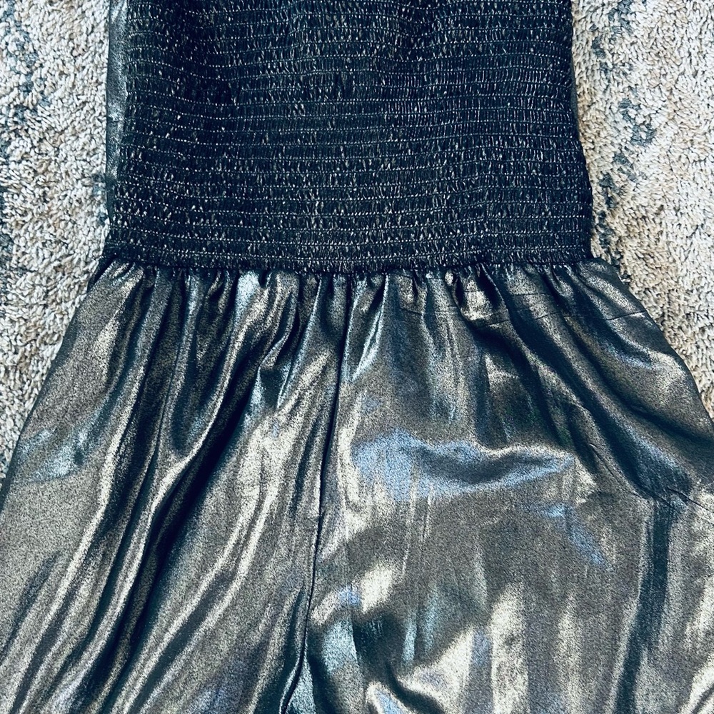 Angie Shimmering Silver Jumpsuit - Picture 7 of 9
